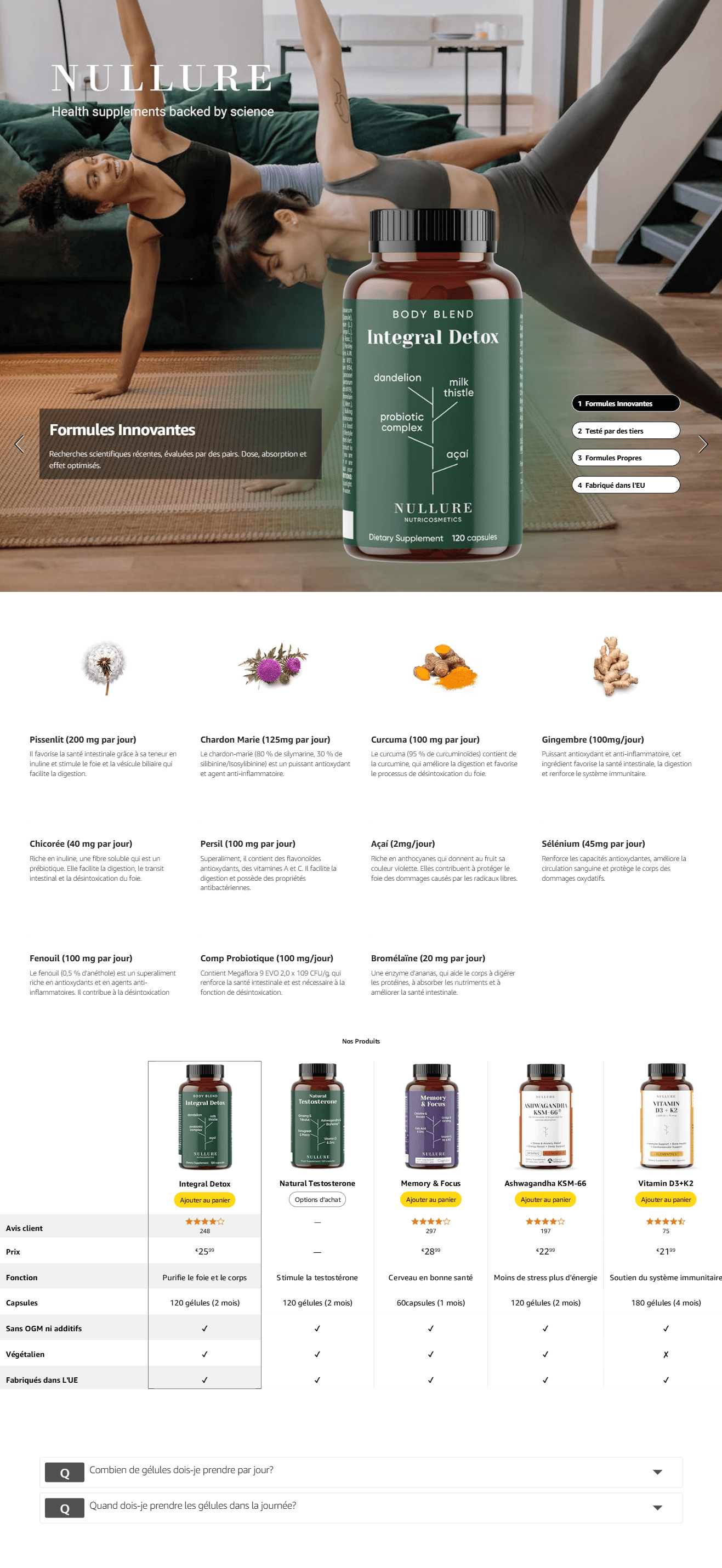 Nullure Detox Foie Puissant et Rapide Naturel: A+ Premium
