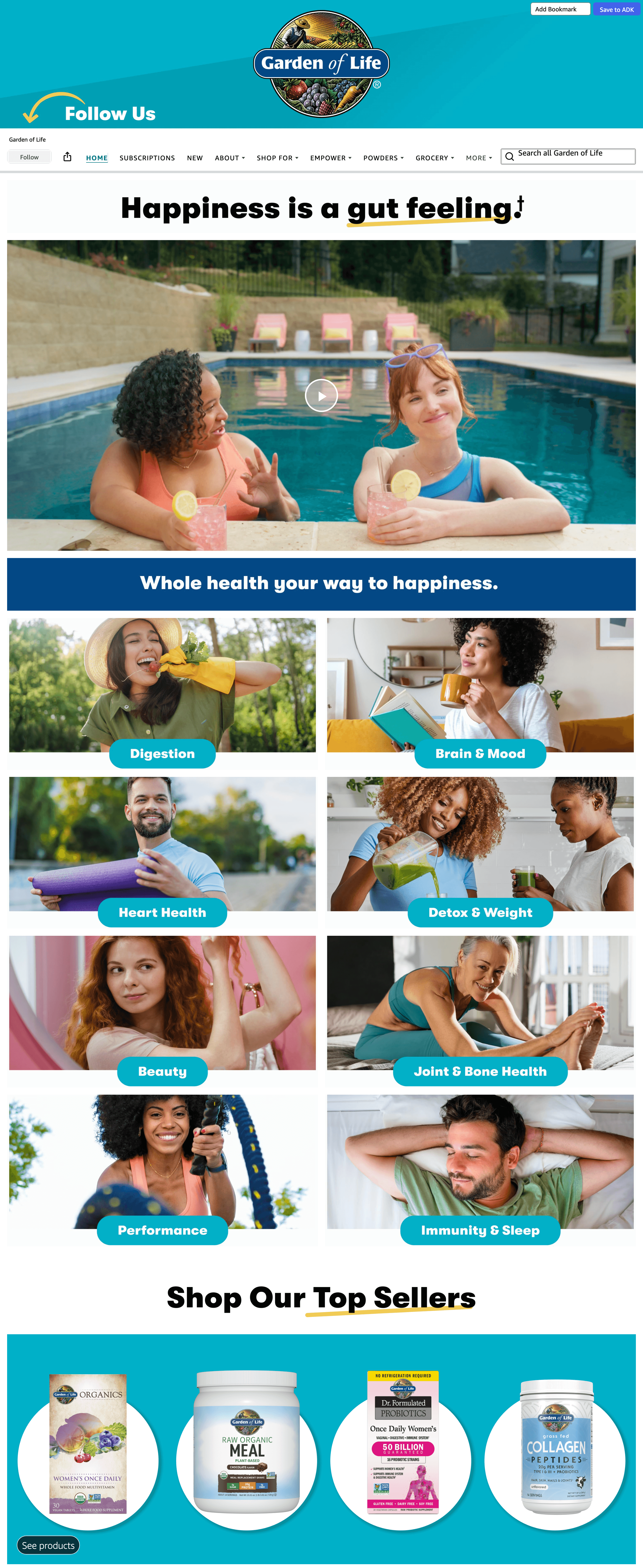 Storefront for Amazon.com: Garden of Life