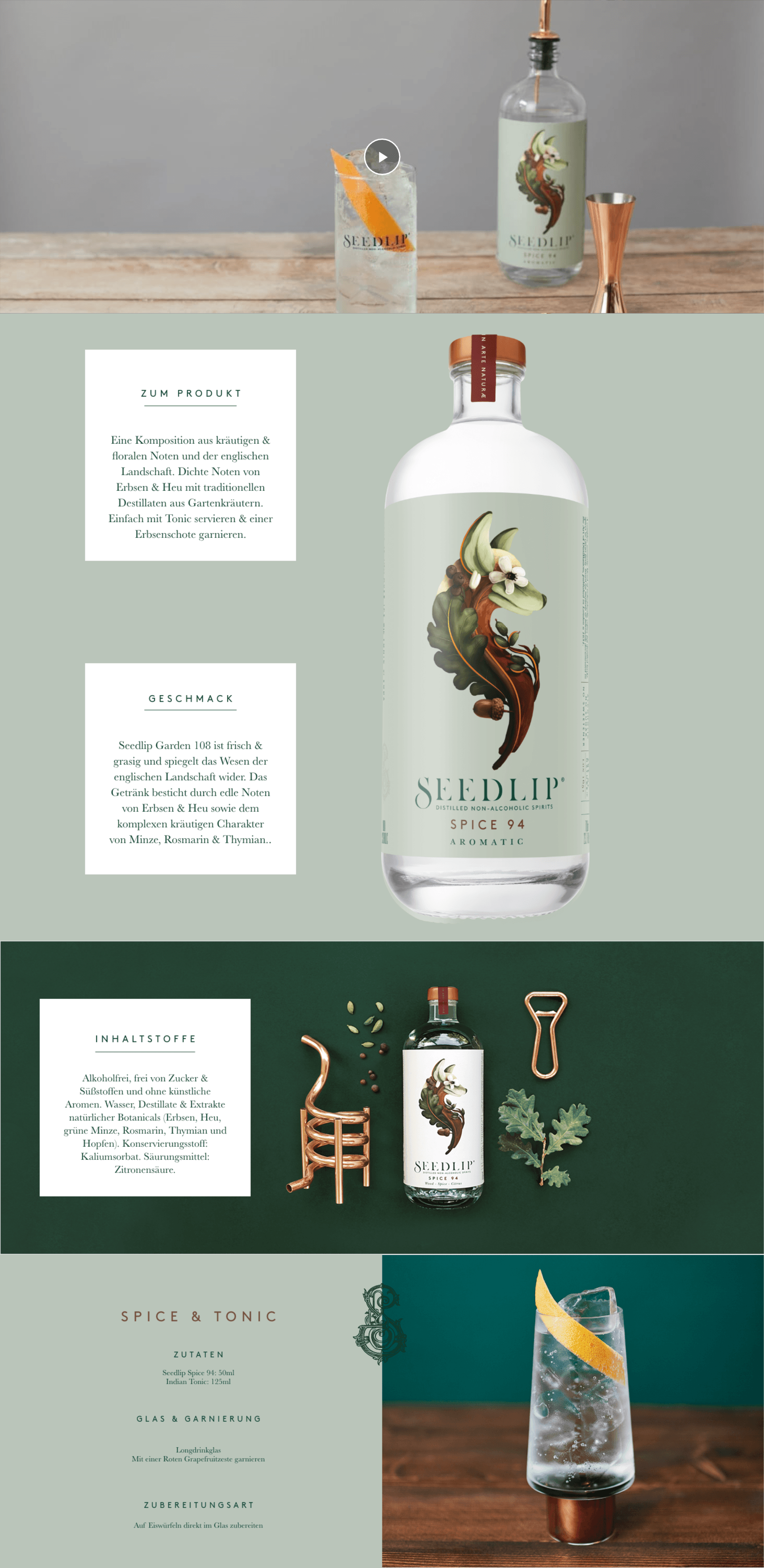 Seedlip Spice 94: A+ Premium