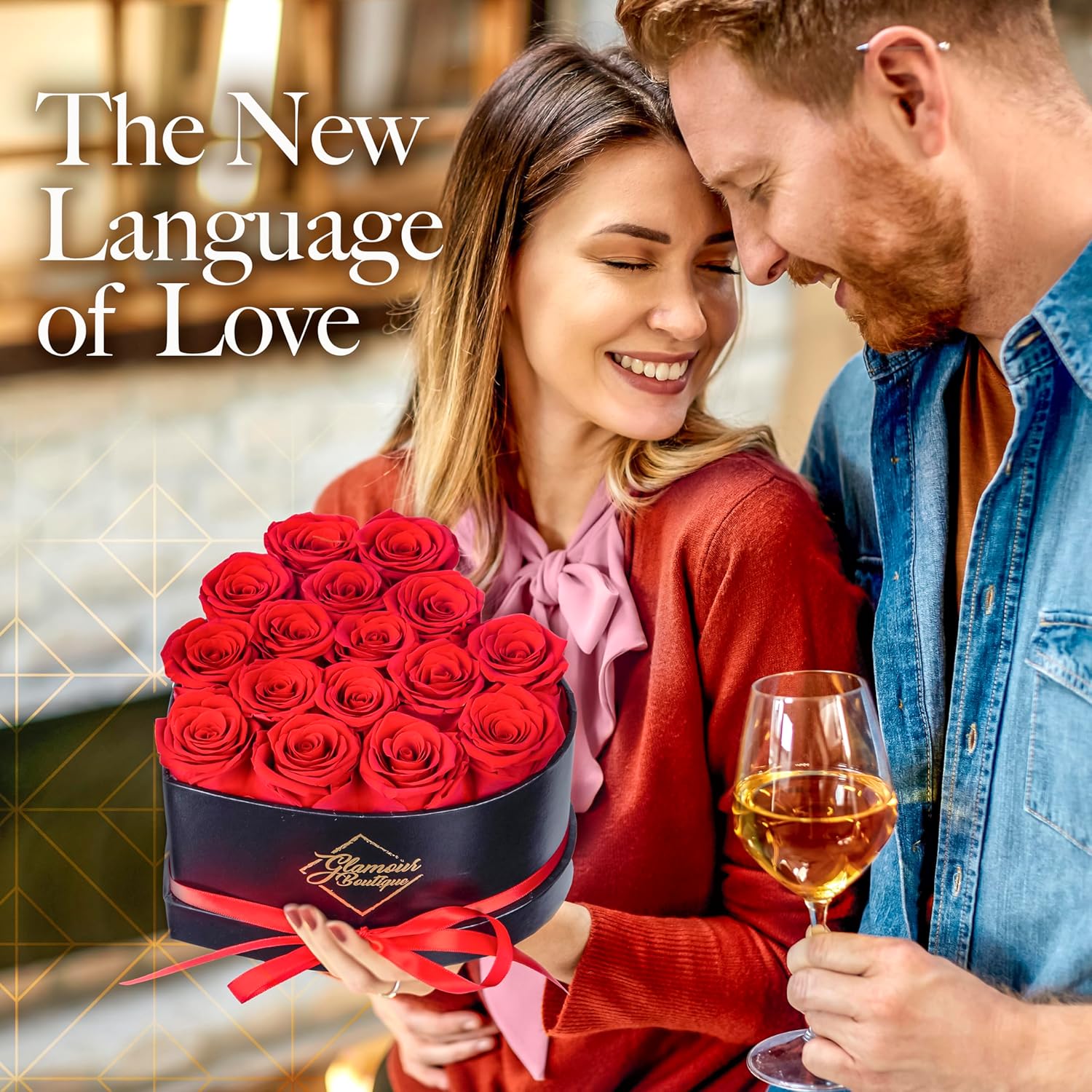 Amazon.com: GLAMOUR BOUTIQUE 16 Forever Flower Heart Shape Box: Infographics