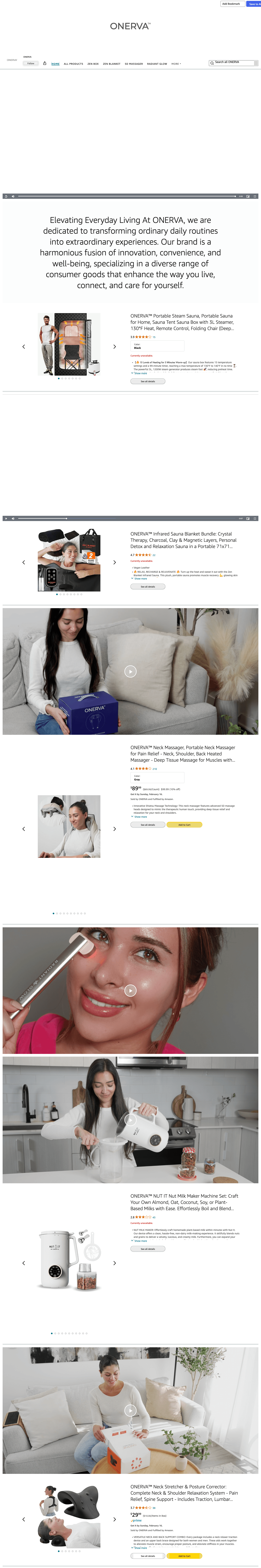 Amazon.com: ONERVA: Storefront