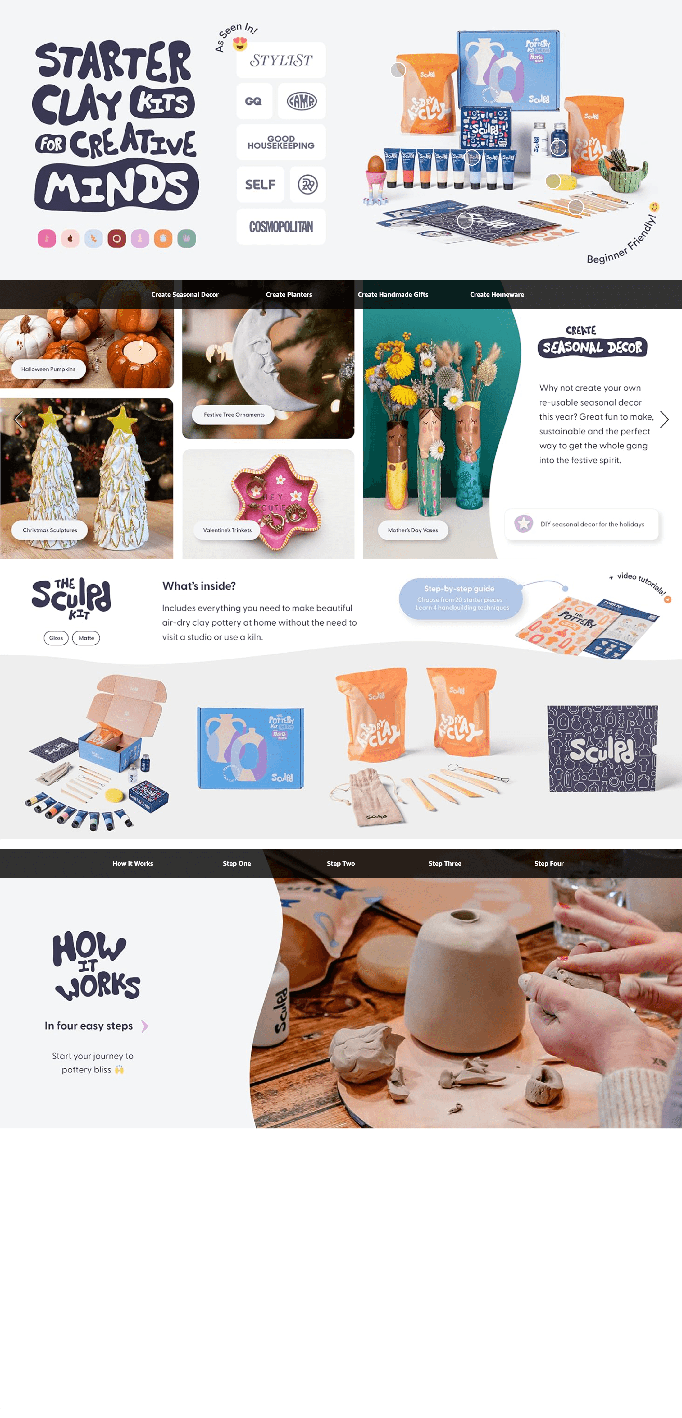 Amazon.com: Sculpd Pottery Starter Kit: A+ Premium