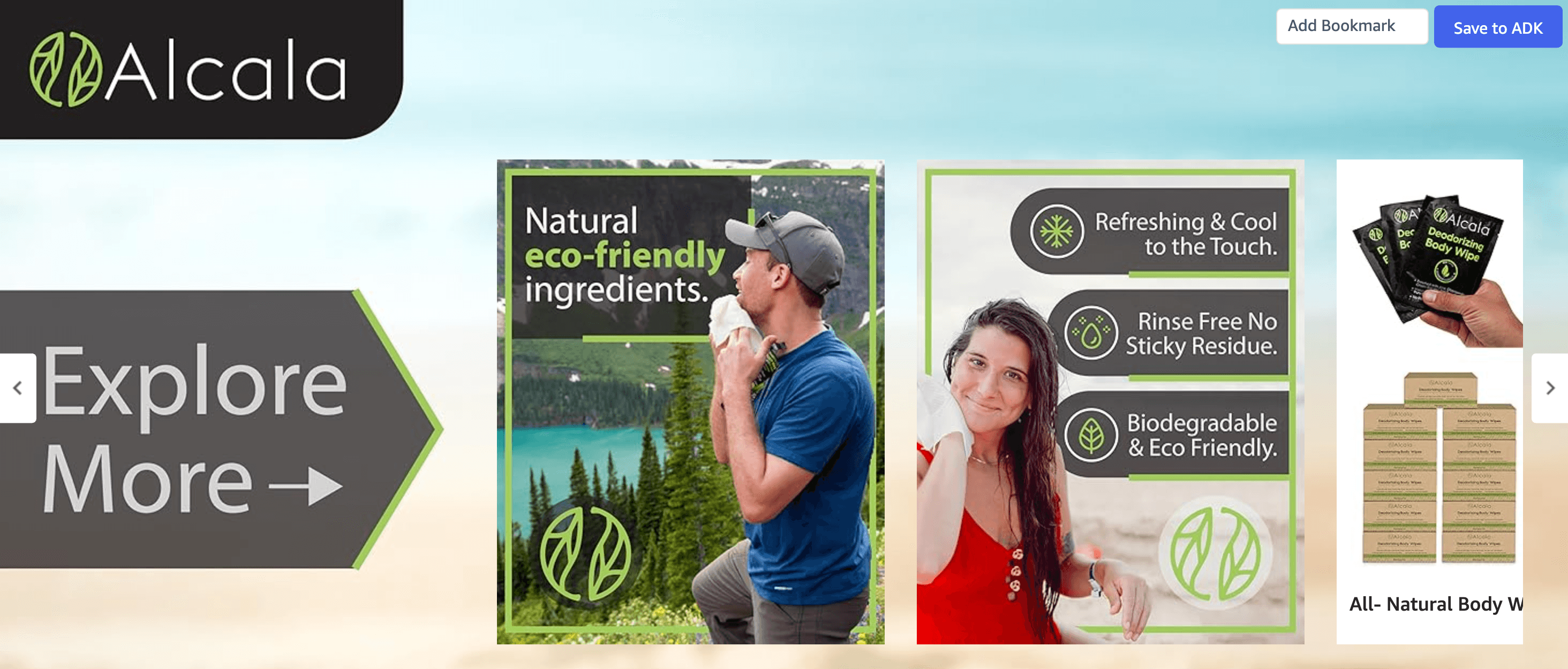 Amazon.com: Alcala Deodorizing Body Wipes Individual Shower Wipes 100% Pure…: Brand Stories