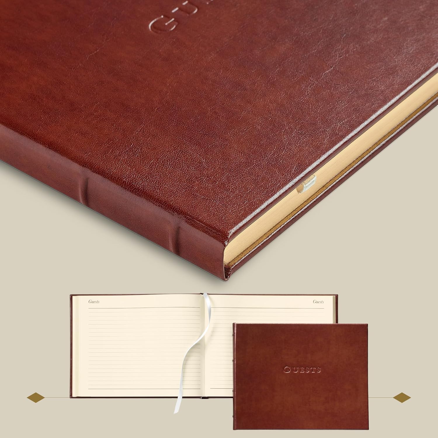 Amazon.com: Gallery Leather Guest Book Wedding: Infographics