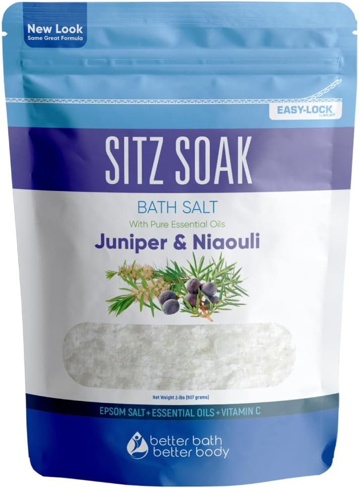 Amazon.com: Sitz Bath Soak 2-Lbs Sitz Salt Epsom Salt Hemorrhoid Soothing with Pure…: Infographics