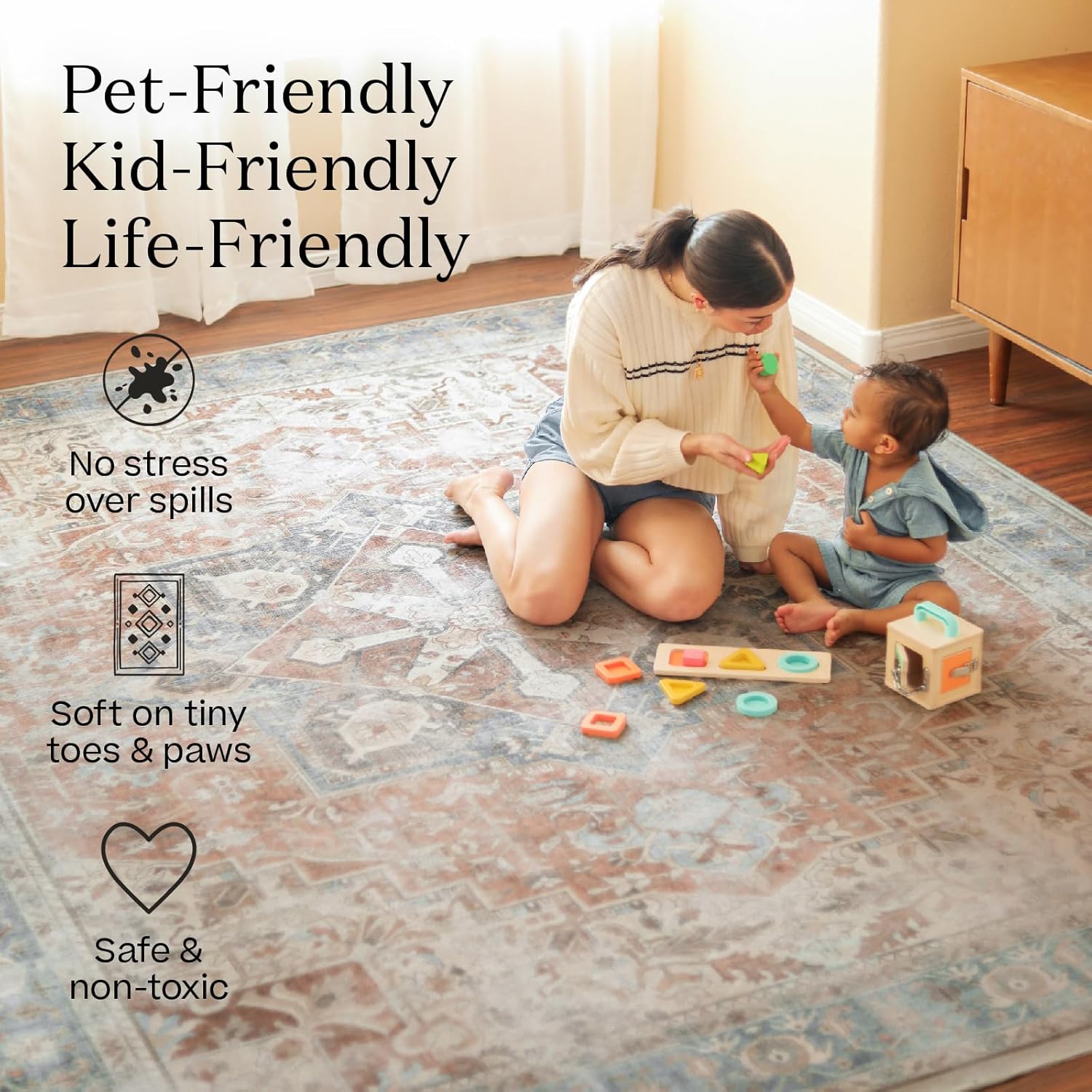 Amazon.com: RUGGABLE Sarrah Washable Rug: Infographics