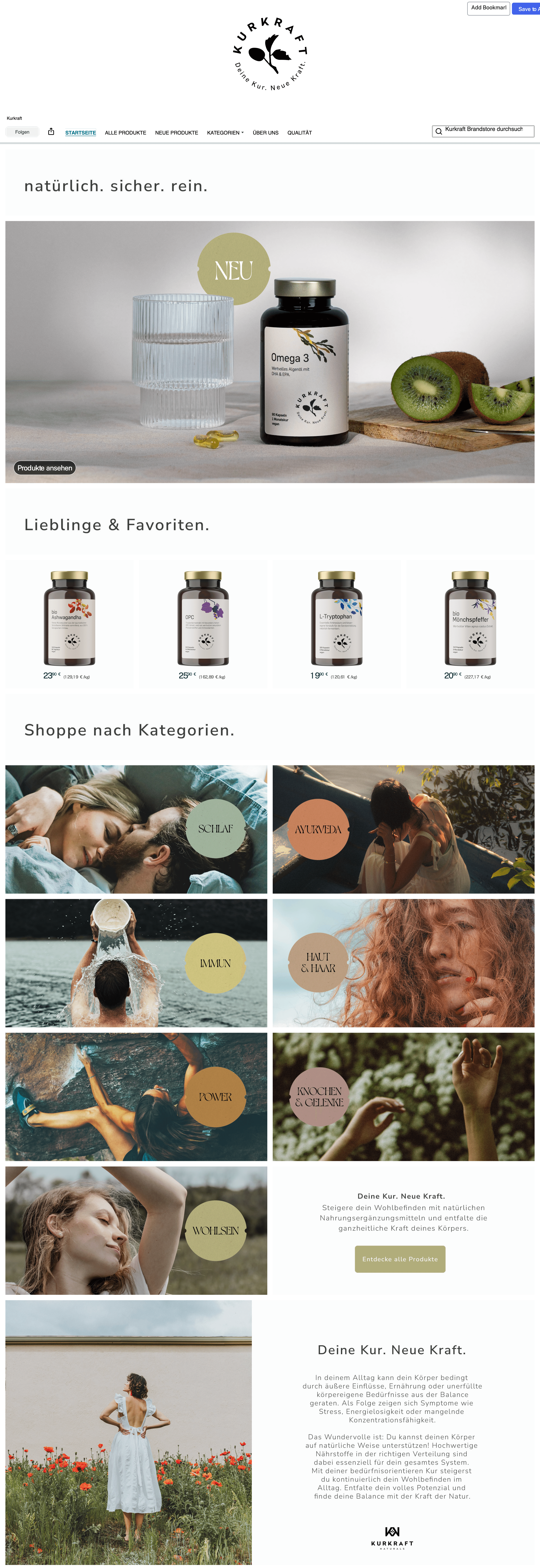 Storefront for Amazon.de: Kurkraft