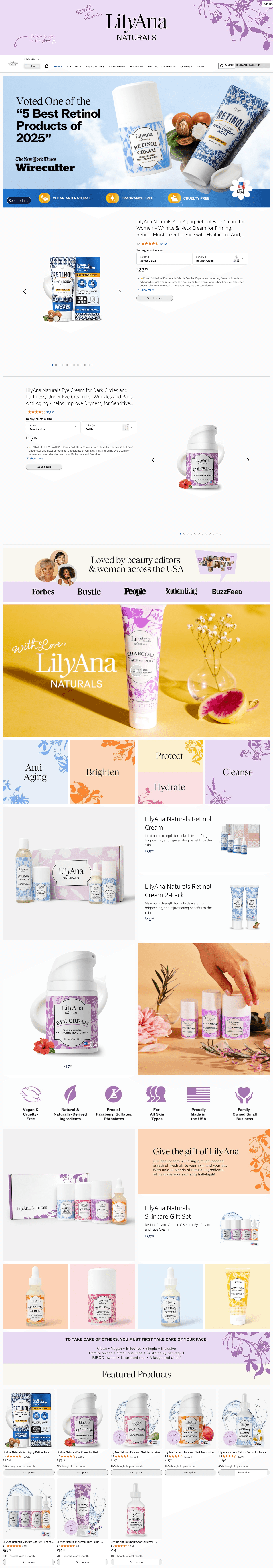 Storefront for Amazon.com: LilyAna Naturals