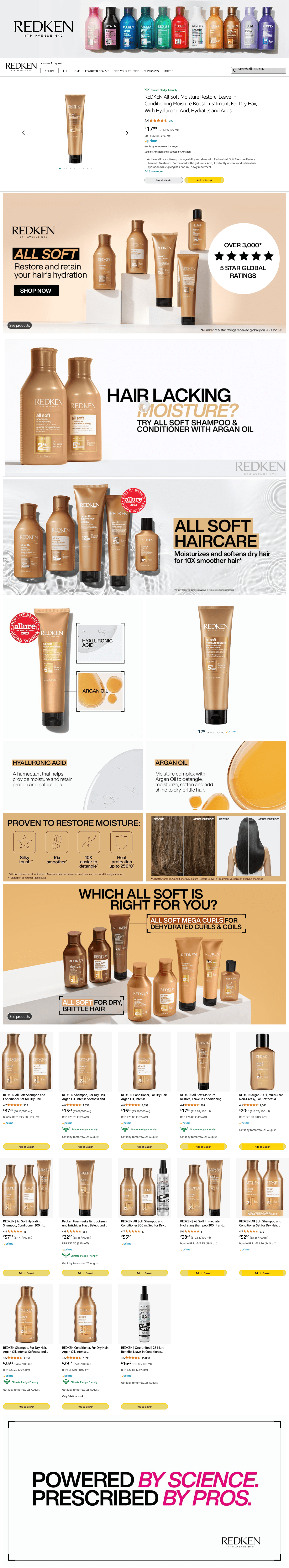 Amazon.co.uk: REDKEN: Dry Hair: Storefront