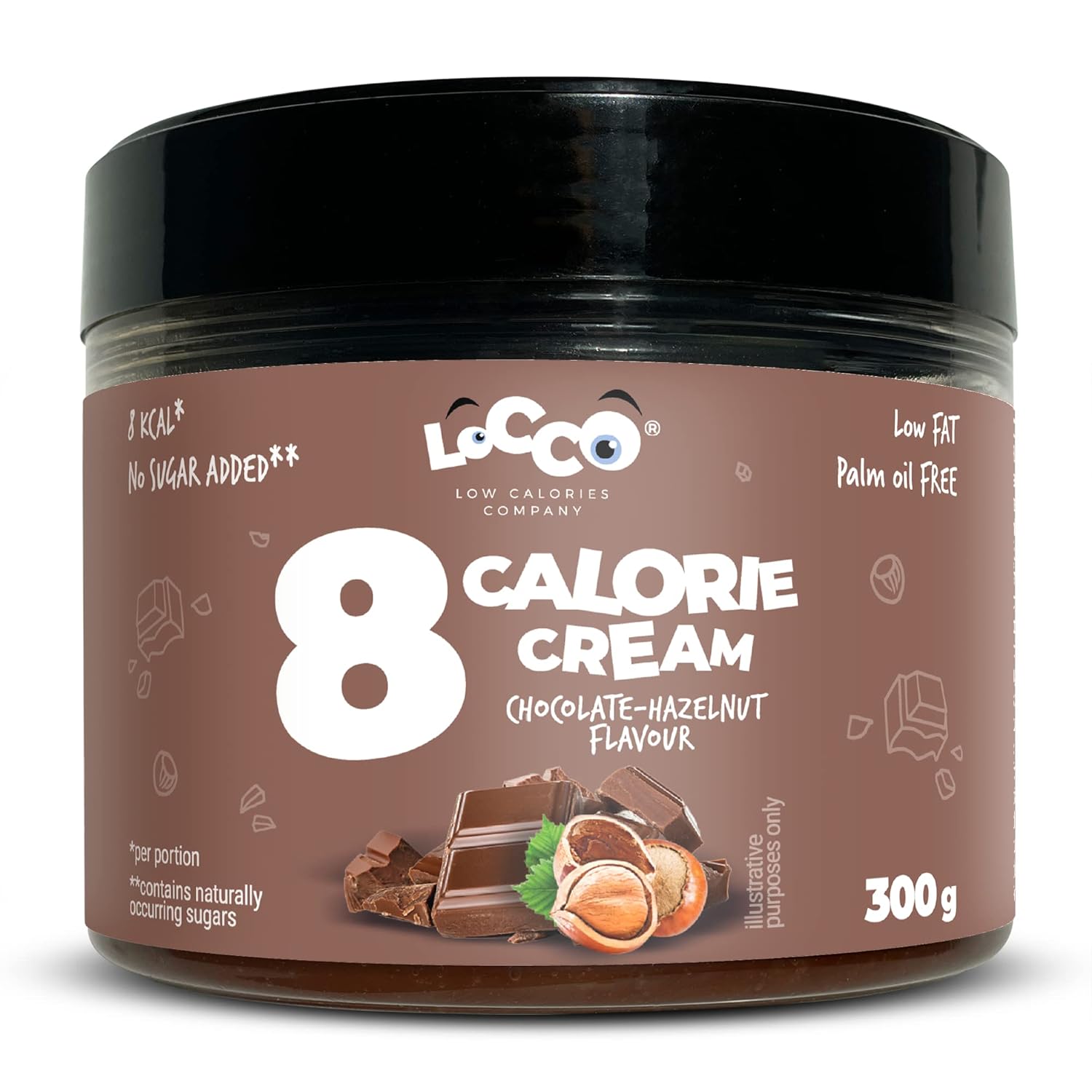 LOCOCO Low Calorie Chocolate Hazelnut Spread: Infographics