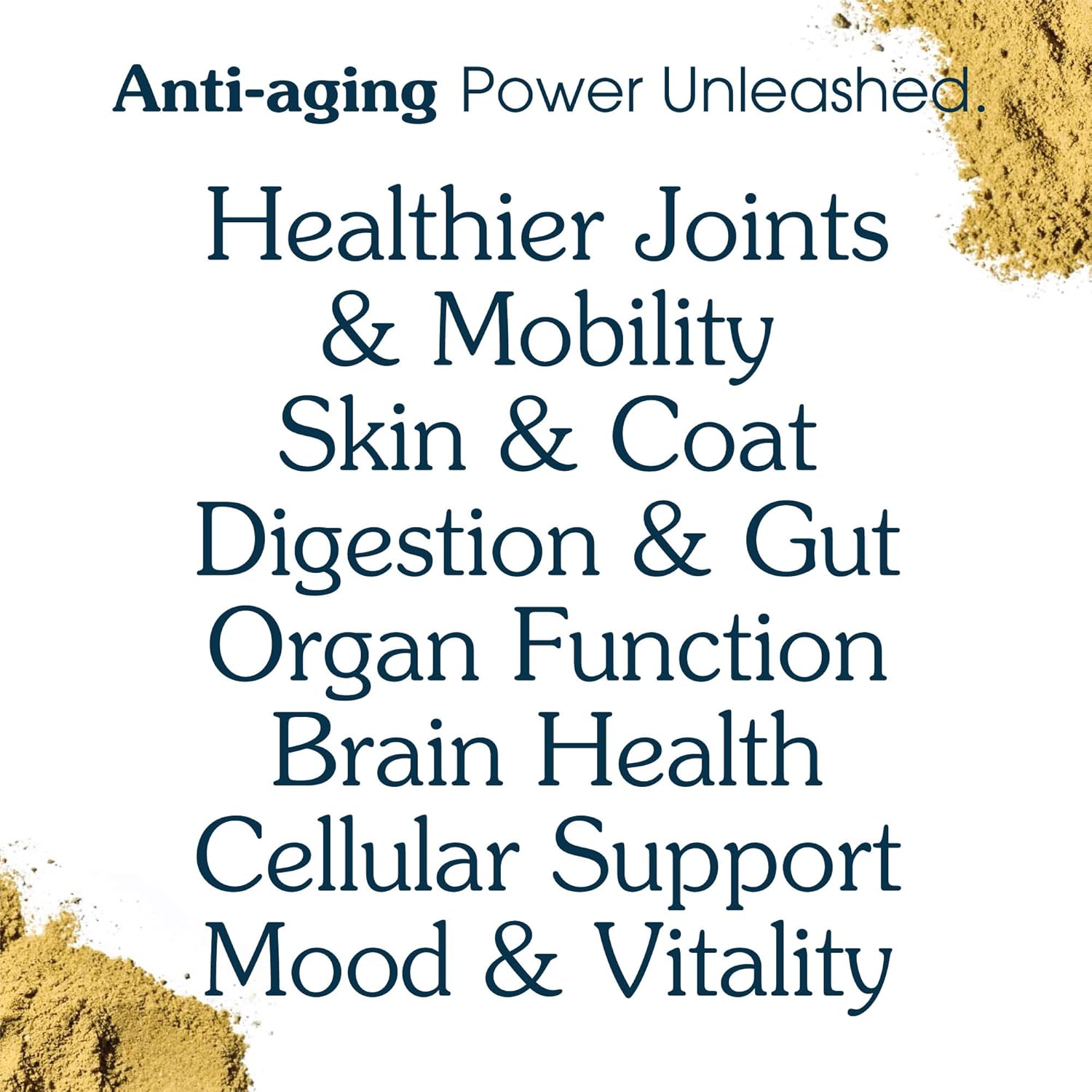 Infographics for Amazon.com : All-in-One Dog Supplement for Advanced Wellness & Longevity