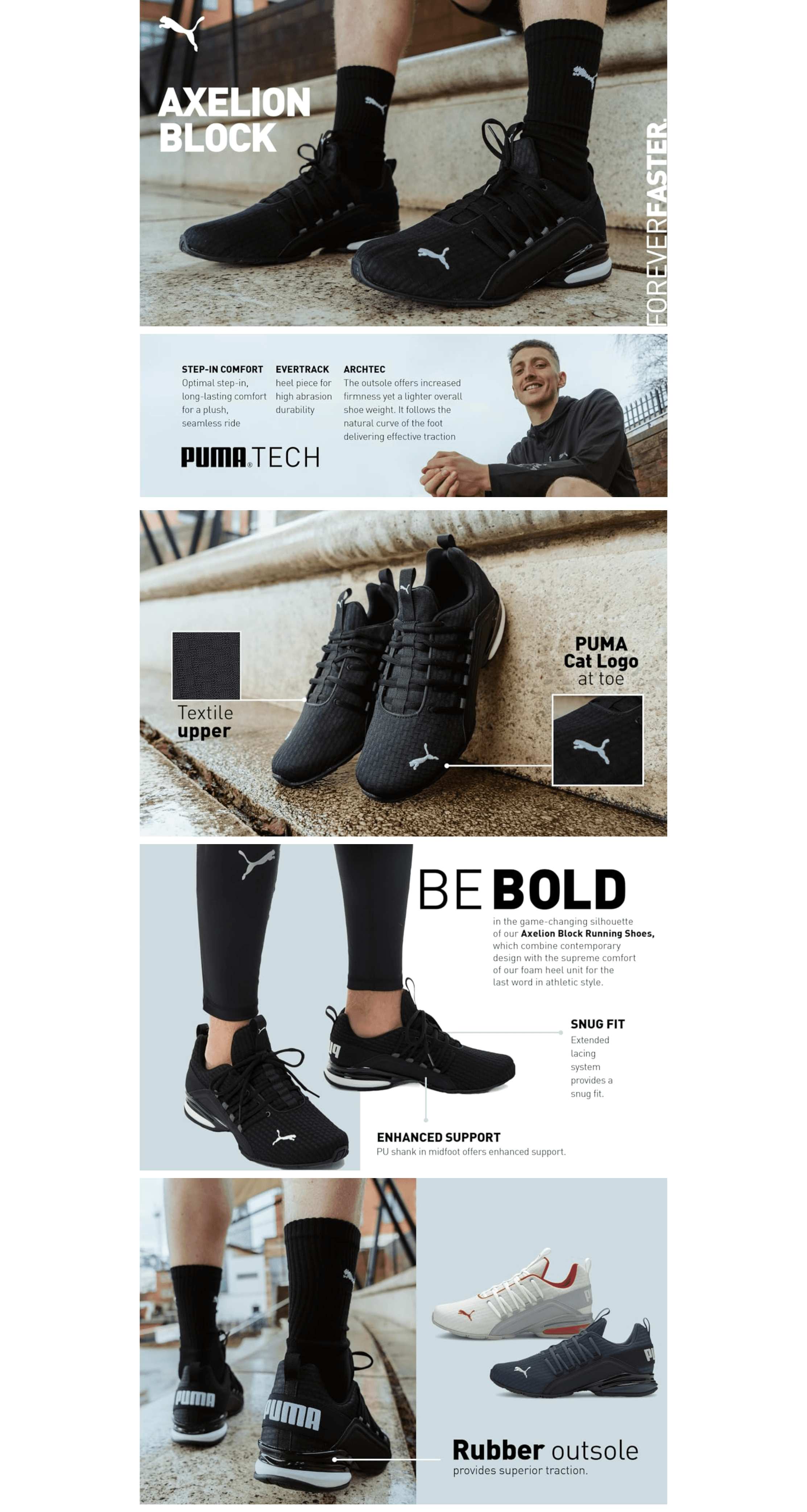 PUMA Men's Axelion Block Running Shoes: A+ Premium