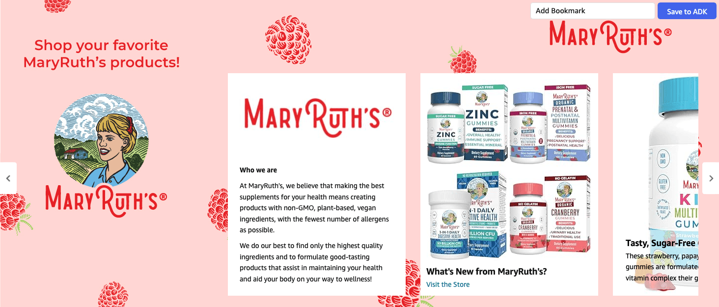 Amazon.com: MaryRuth Organics Multivitamin Multimineral for Women Men & Kids: Brand Stories