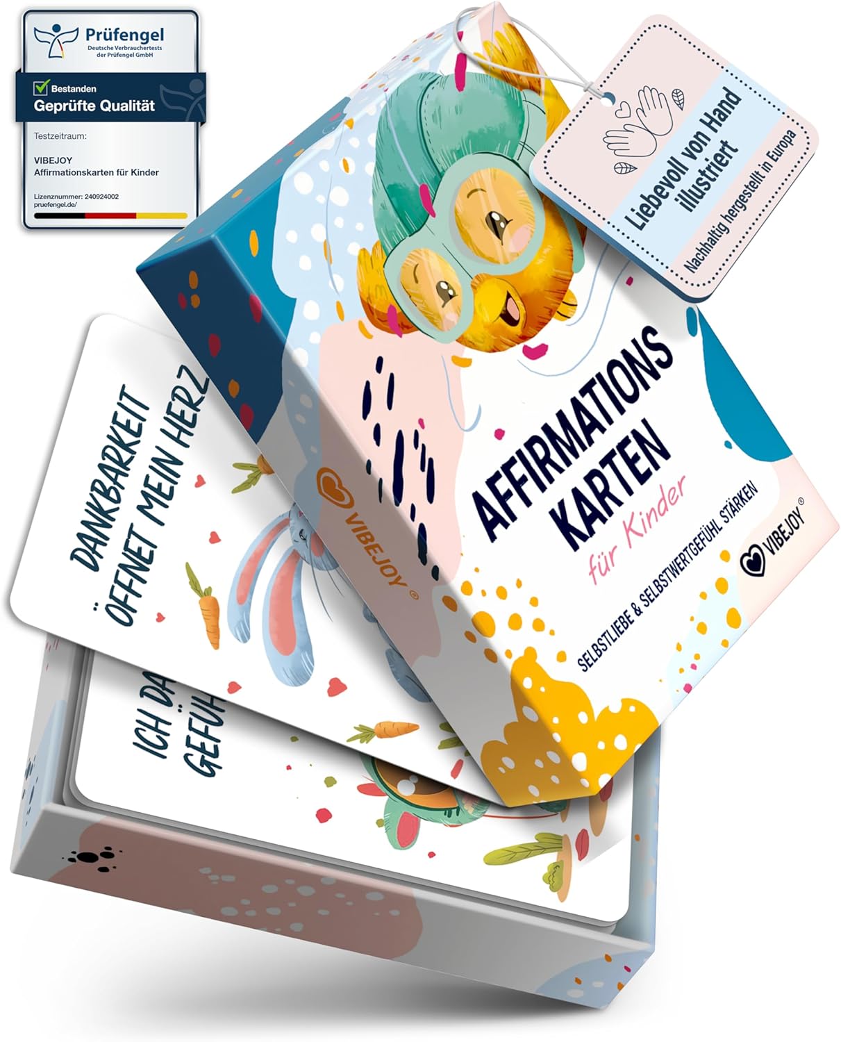 Vibejoy® Affirmationskarten Kinder: Infographics