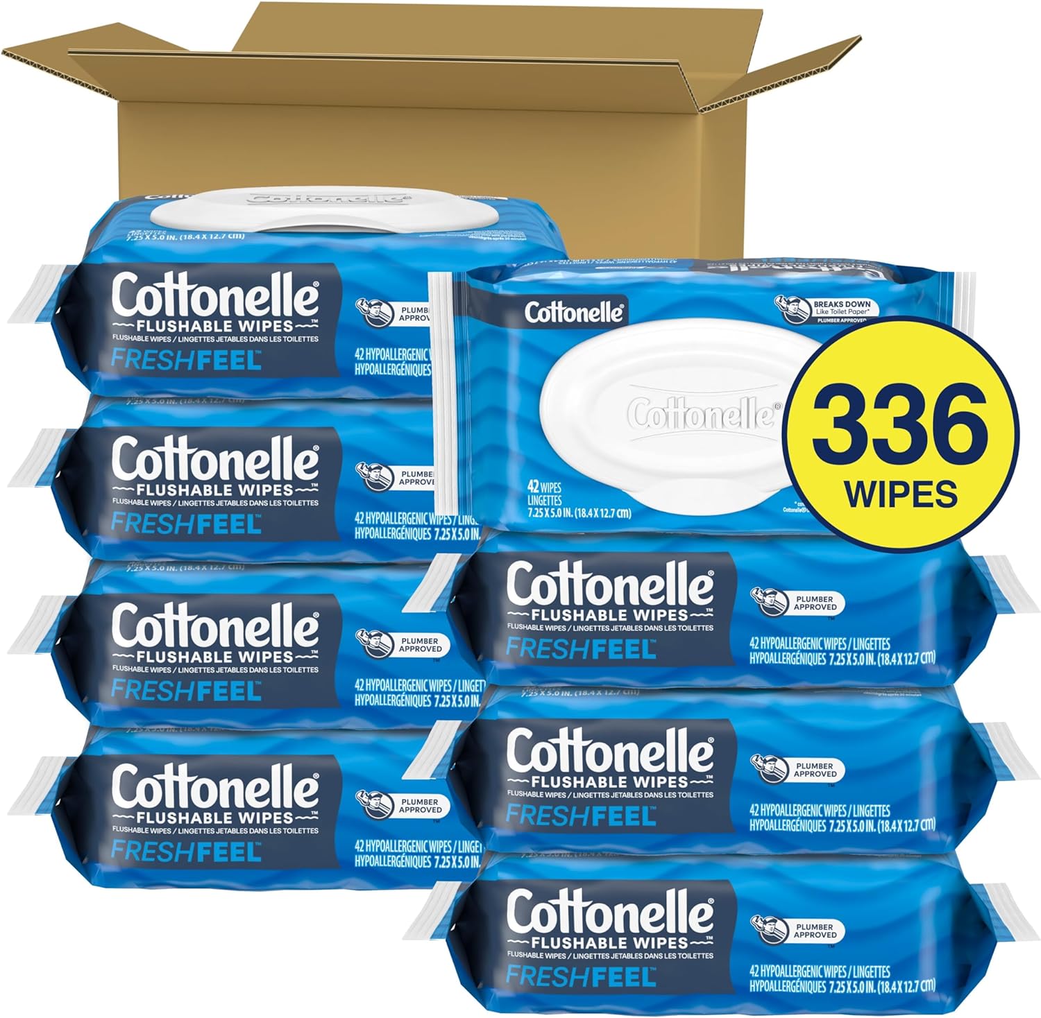 Amazon.com: Cottonelle Fresh Feel Flushable Wet Wipes: Infographics