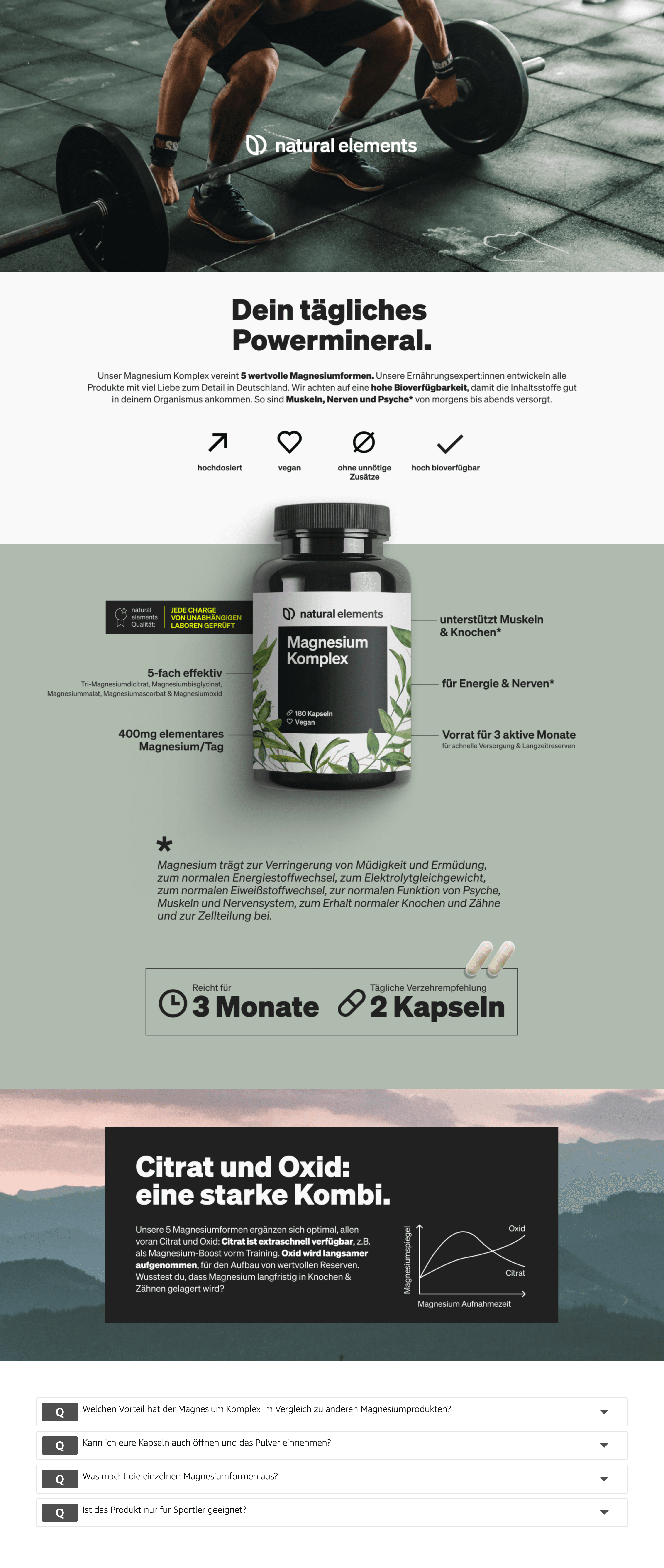 Magnesium Komplex: A+ Premium