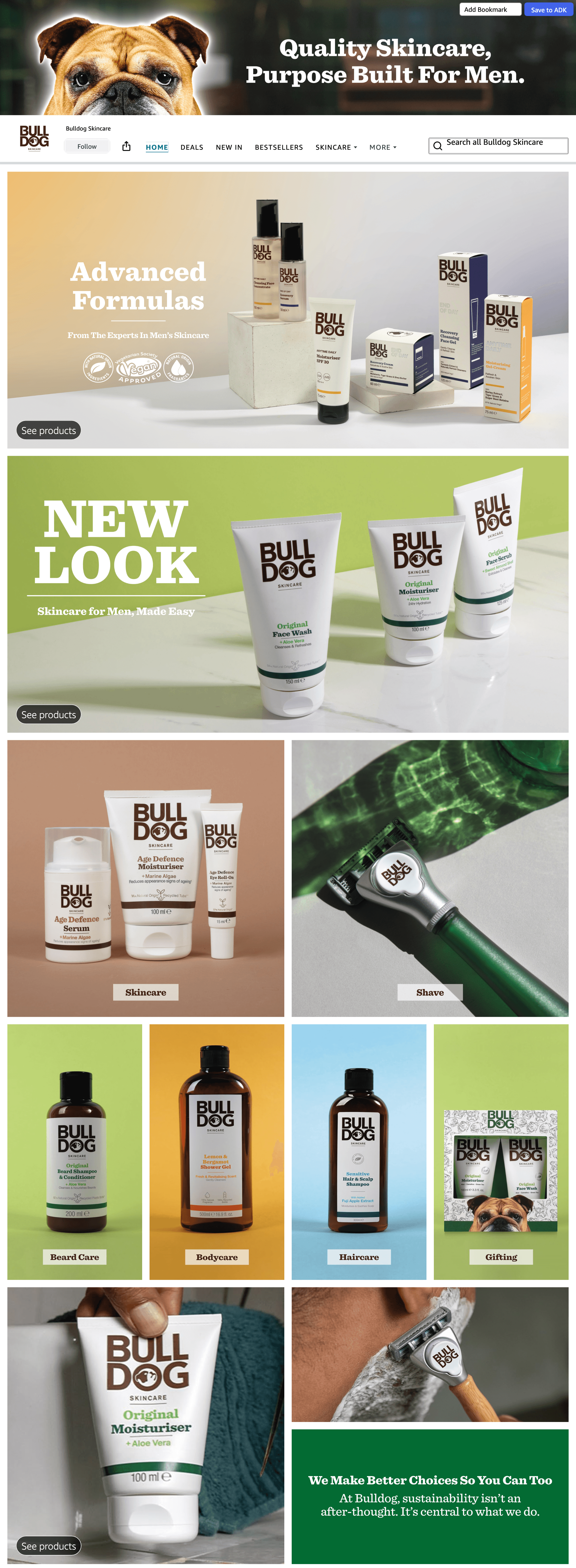 Storefront for Amazon.co.uk: Bulldog Skincare