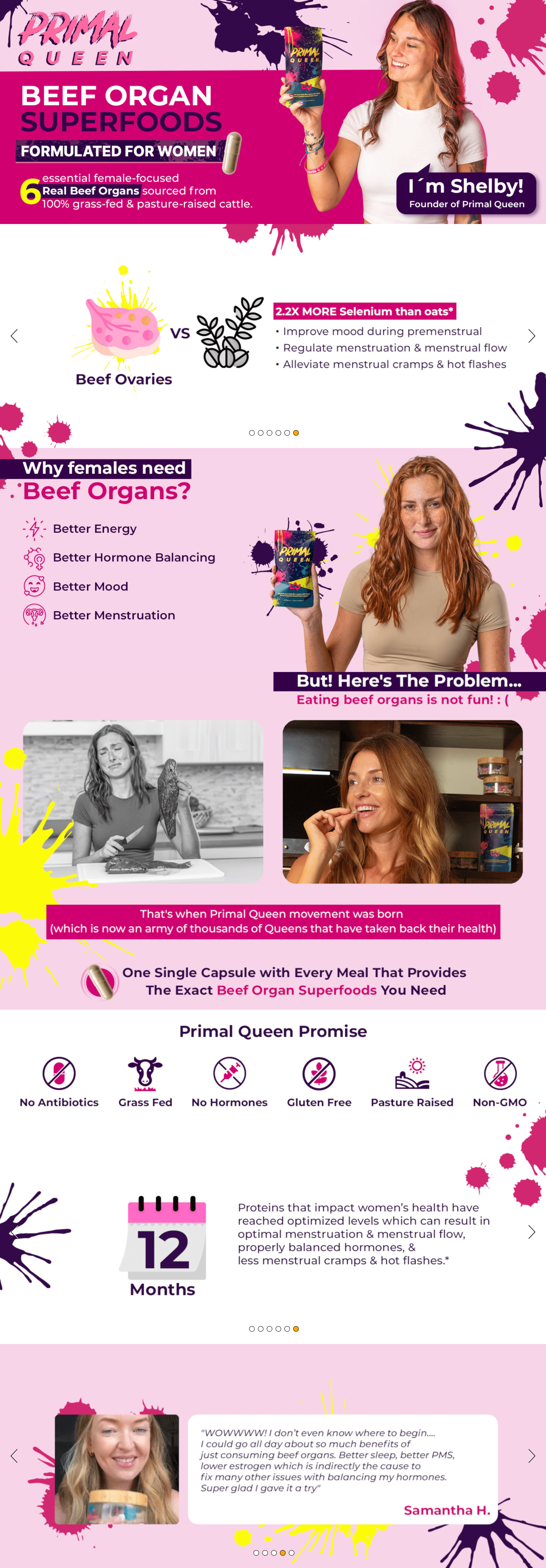Amazon.com: Primal Queen Female-Optimized Beef Organ Superfood Supplement (Beef Liver: A+ Premium