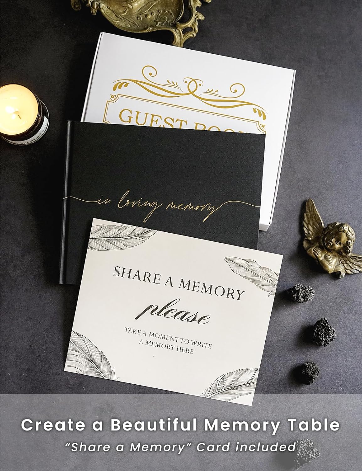Amazon.com: Twill Funeral Guest Book: Infographics