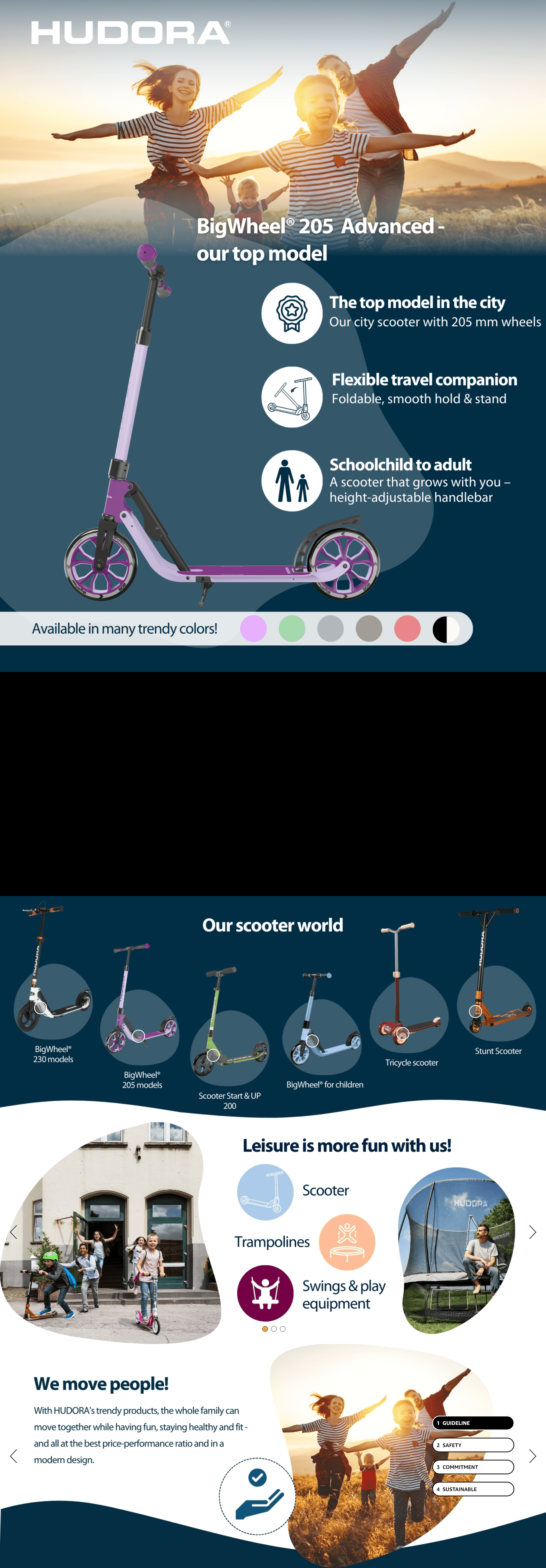 HUDORA BigWheel 205 Advanced Scooter: A+ Premium