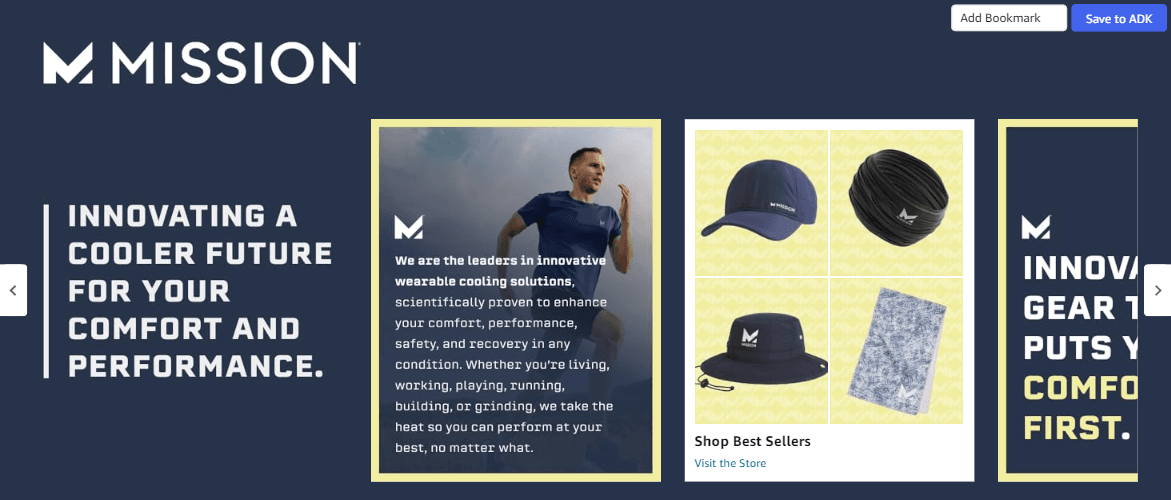 MISSION Cooling Performance Hat: Brand Stories