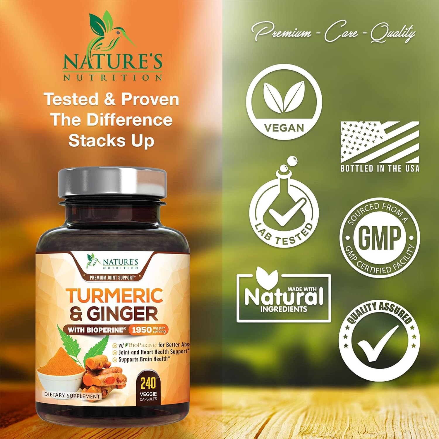 Amazon.com: Turmeric Curcumin with BioPerine & Ginger 95% Curcuminoids 1950mg: Infographics