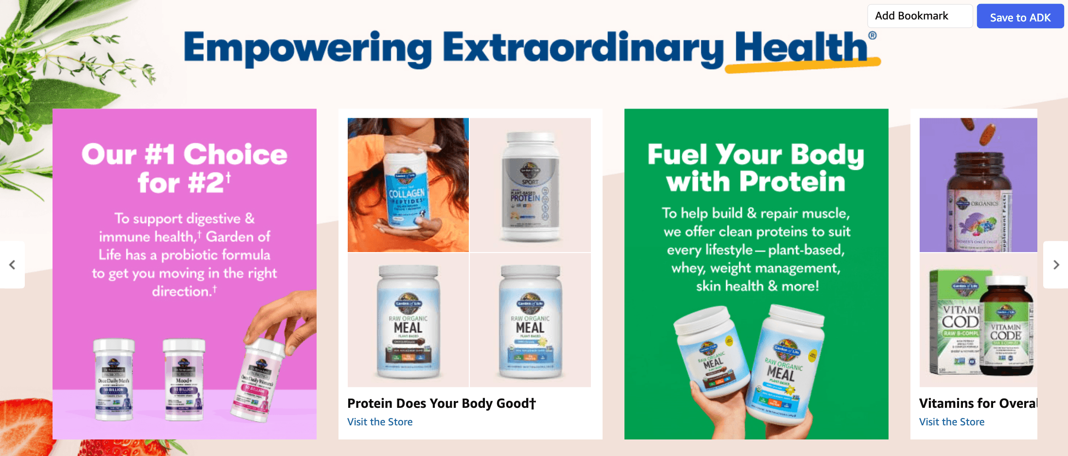 Brand Stories for Amazon.com: Garden of Life SPORT Whey Protein Powder Vanilla.