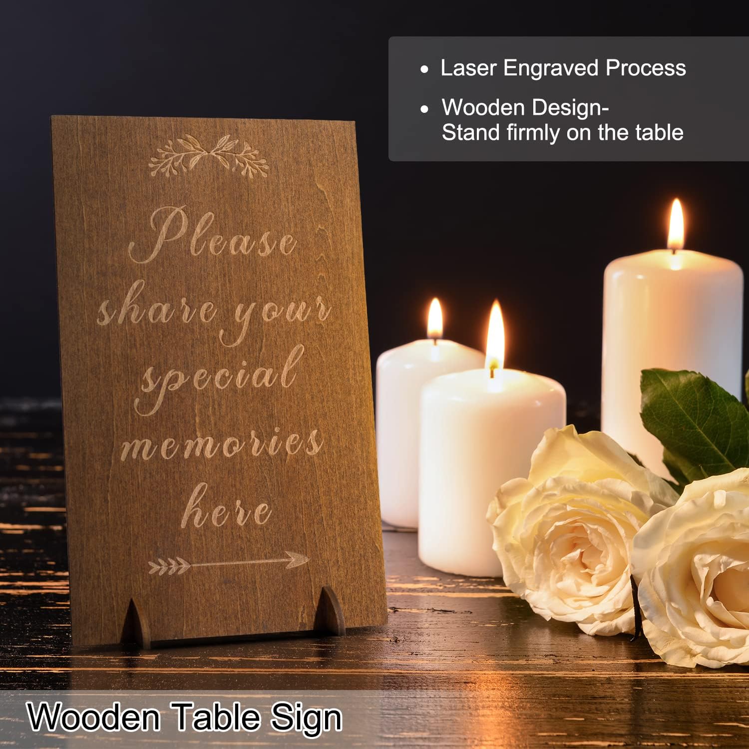 Amazon.com: Creawoo Wooden Funeral Guest Book for Memorial Service Celebration of Life…: Infographics