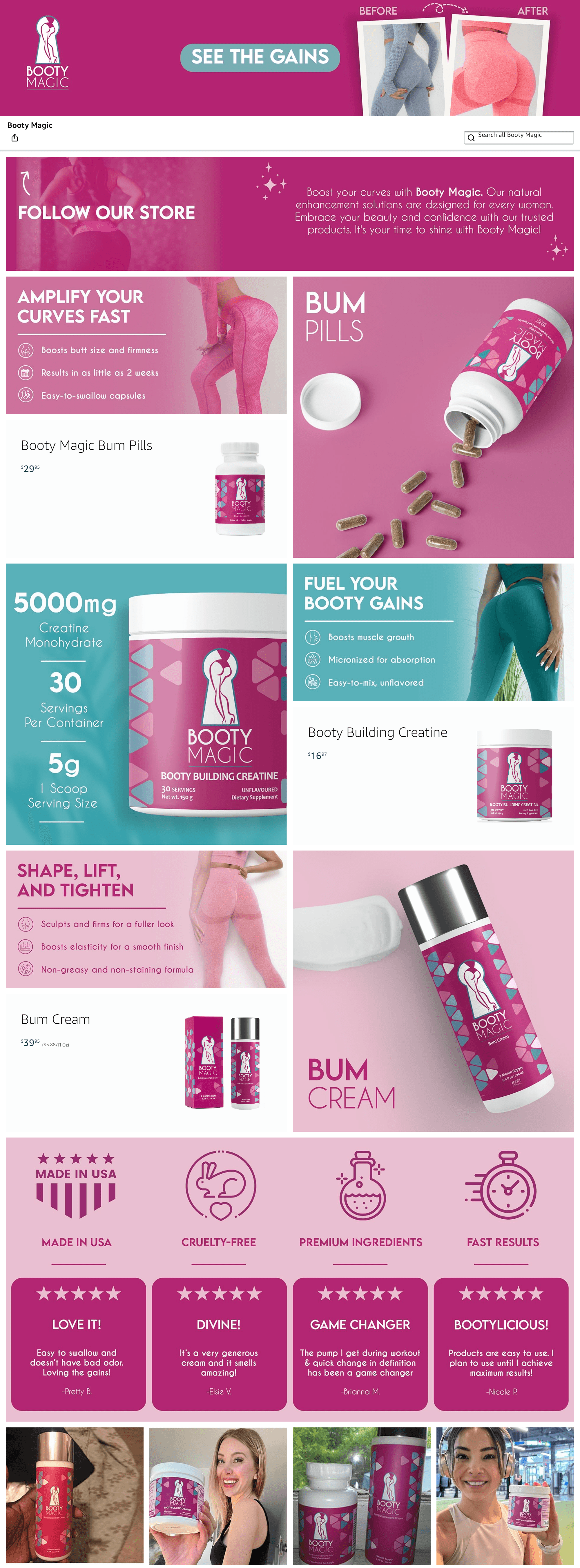 Storefront for Amazon.com: Booty Magic