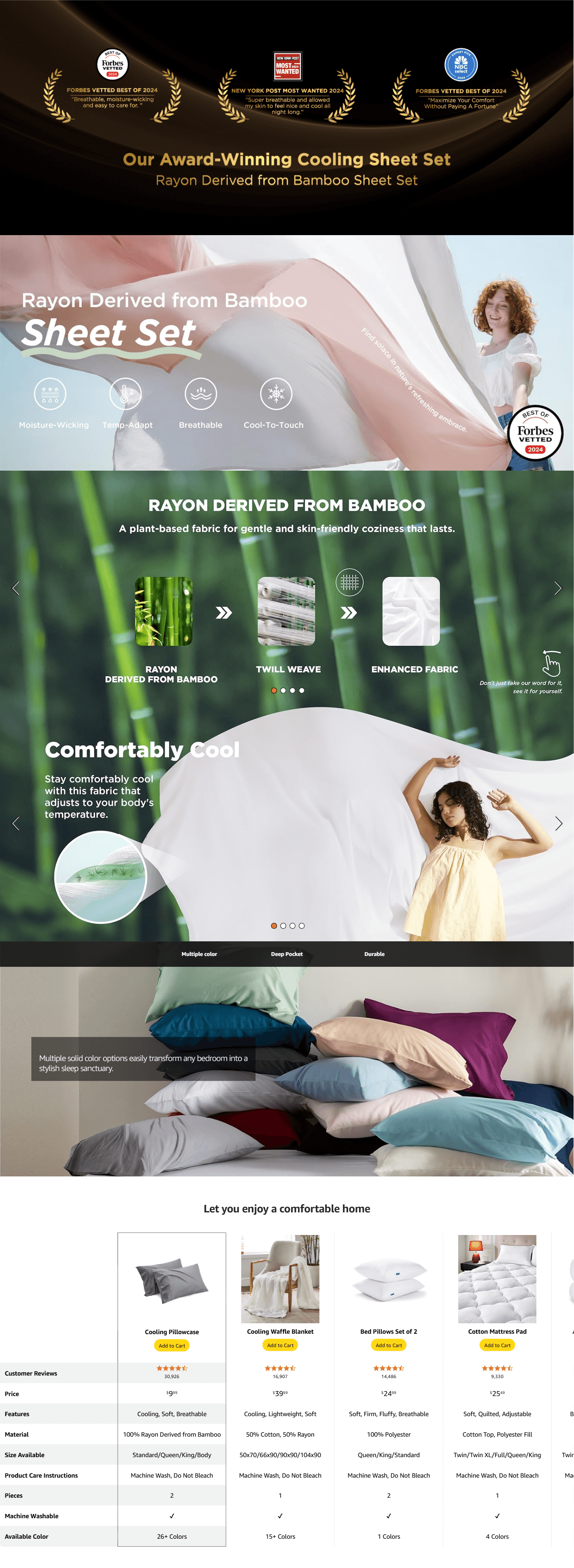 Amazon.com: Bedsure Queen Sheets: A+ Premium