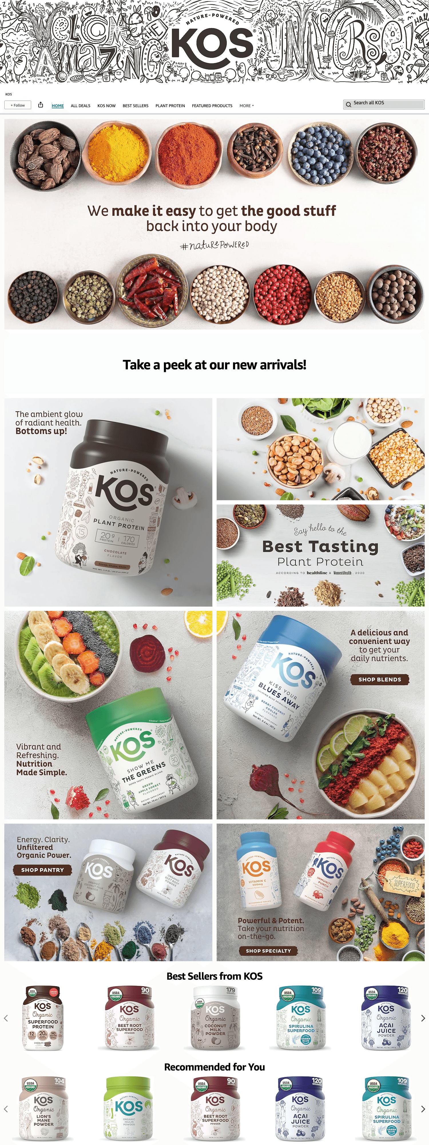 Amazon.com: KOS: Storefront