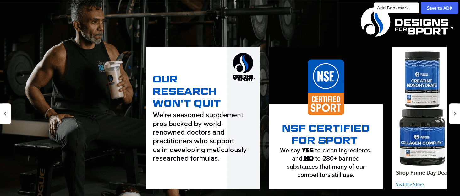 Amazon.com: Designs for Sport Creatine Monohydrate Powder: Brand Stories