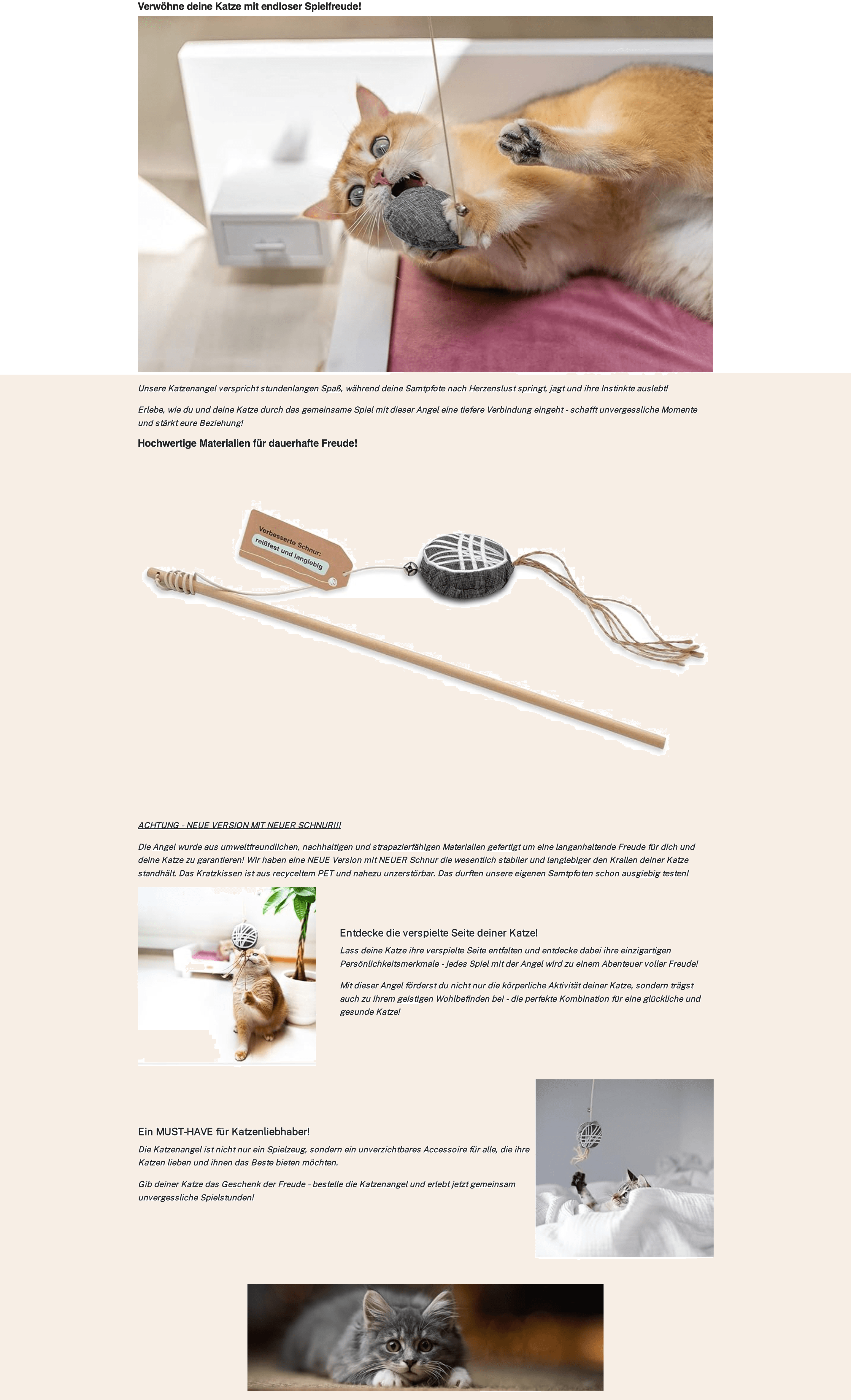 Samtpfote® Katzenangel: A+ Premium