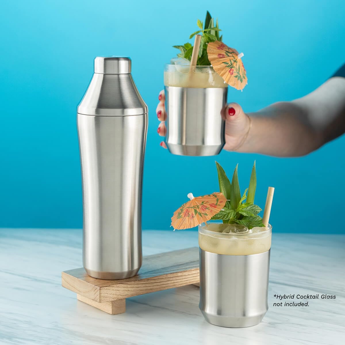 Infographics for Amazon.com: Elevated Craft Hybrid Cocktail Shaker