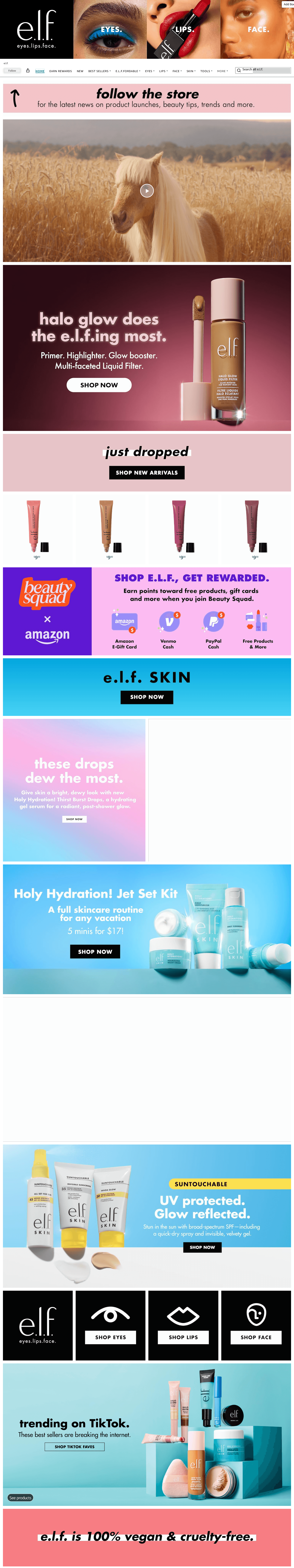 Storefront for Amazon.com: e.l.f.